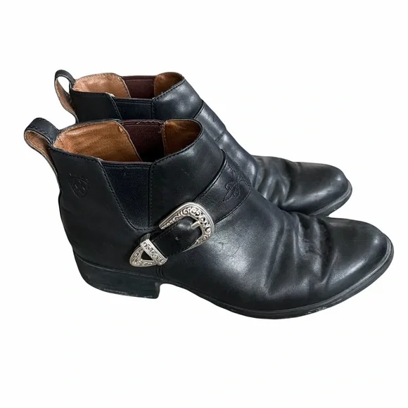 Ariat Dixon Wester black leather ankle boots - Picture 6 of 8